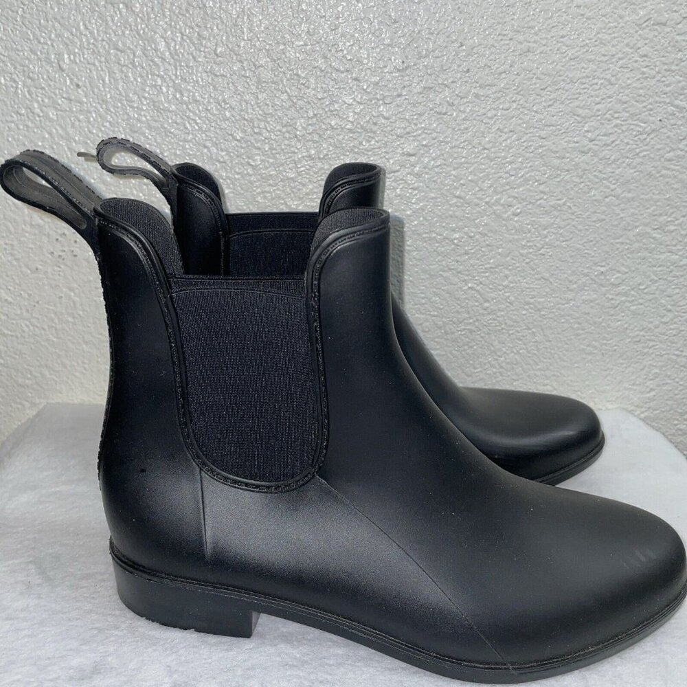 Capelli New York Women's Size 8 Rain Boots Matte Black Ankle RBT4519 Worn twice